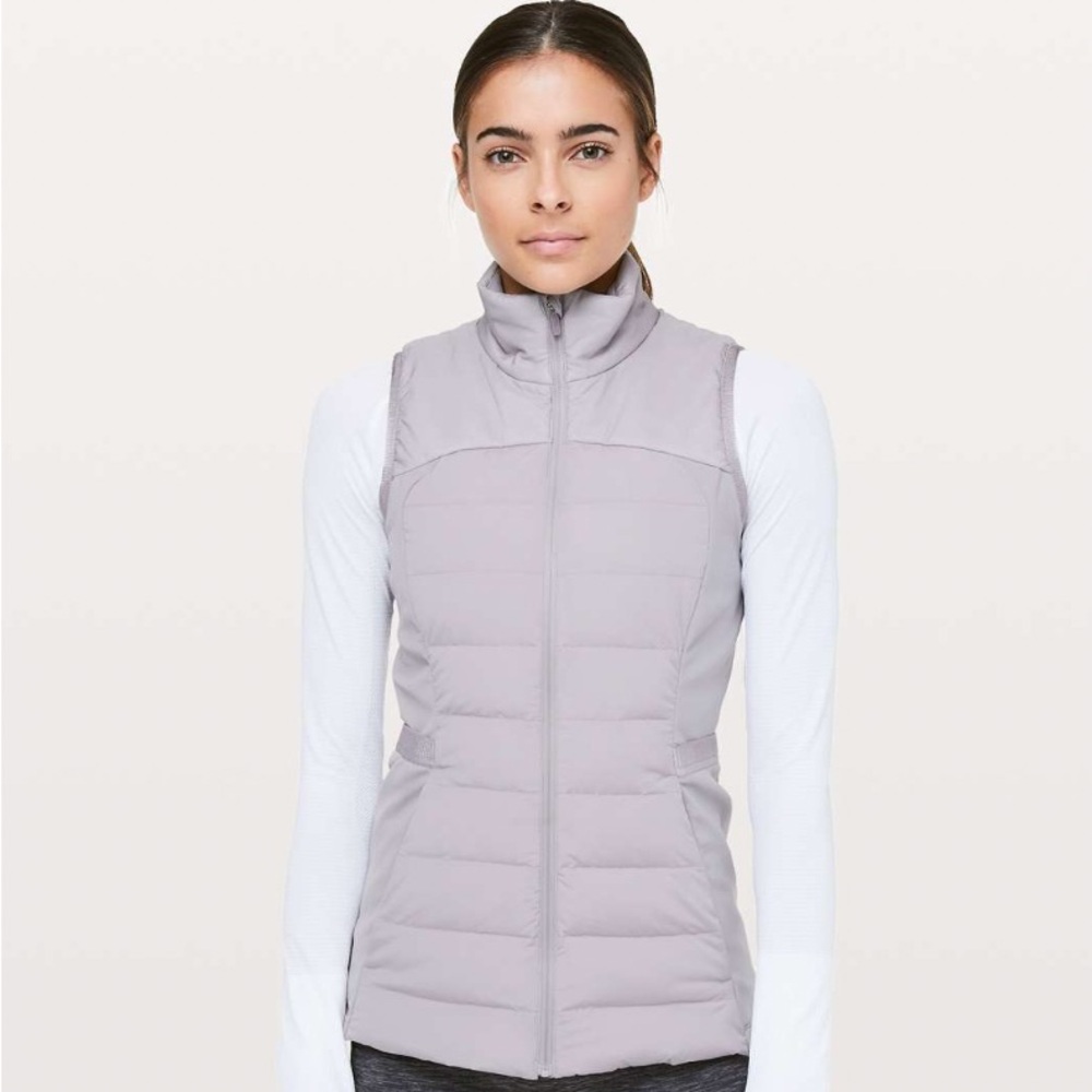 Lululemon Down For It All Vest in Dark Chrome